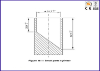 Le cylindre inoxydable joue le schéma 18 de l'équipement d'essai EN71-1 petite partie