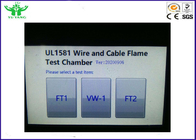 Équipement d'essai de fil de chambre d'essai de feu du fil UL1581 et du câble