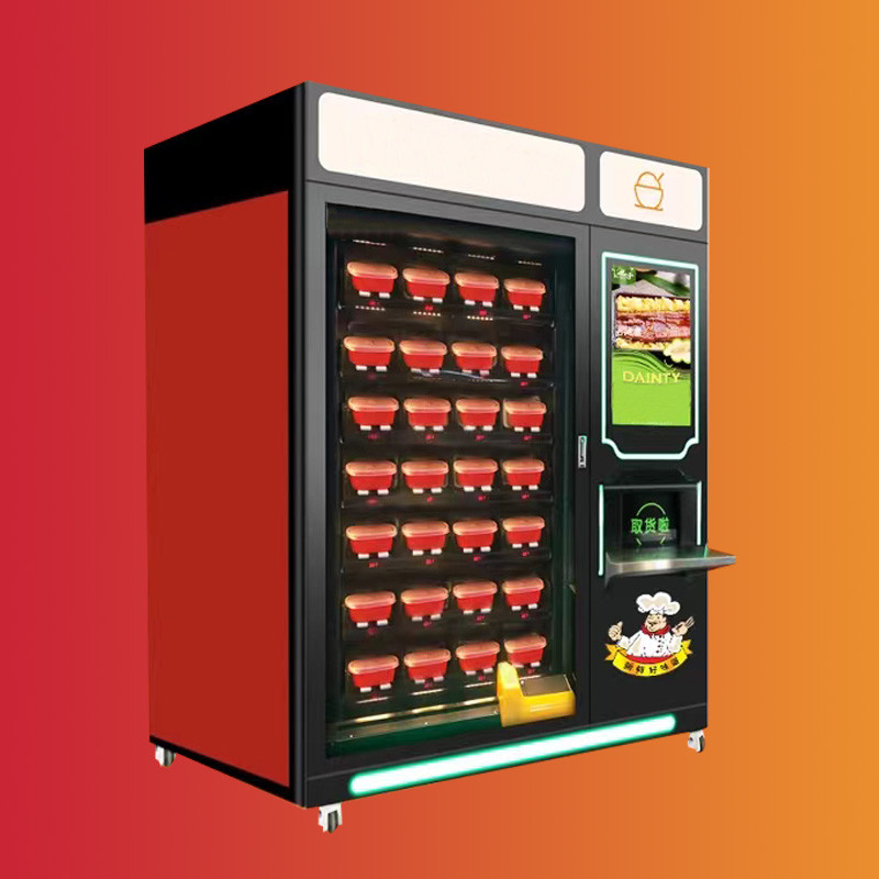Distributeur automatique à jetons de ceinture de nourriture de fruit frais de légume de salade de distributeur automatique de pizza de gâteau à vendre