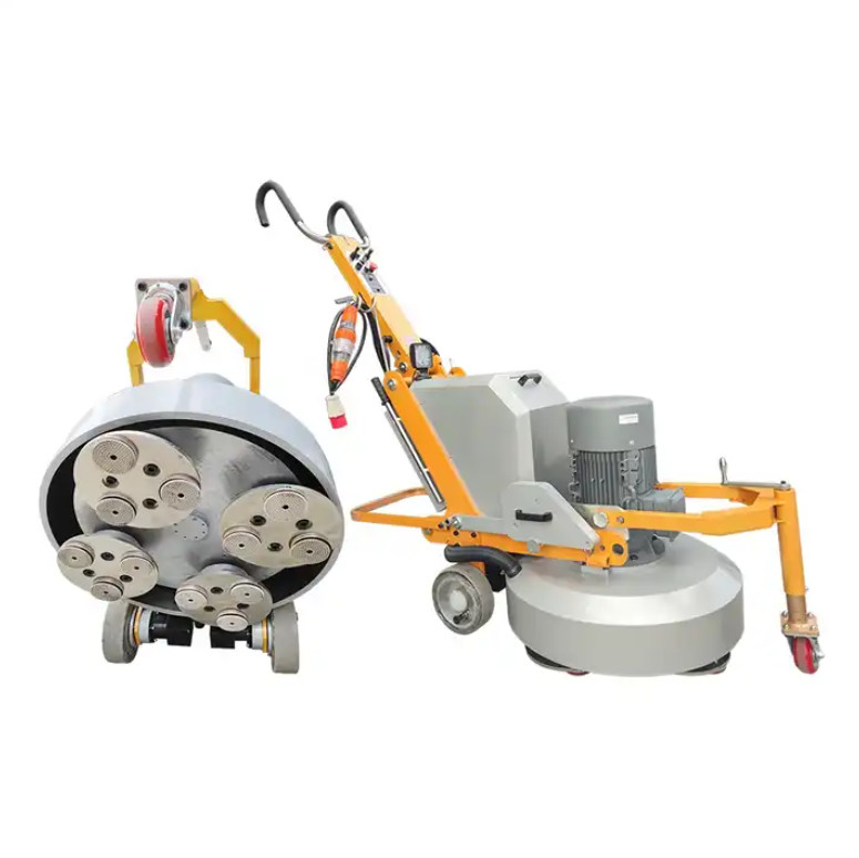 Machine de meulage de plancher de béton haute performance 220V 320 Rpm Avec 3 plaques de meulage