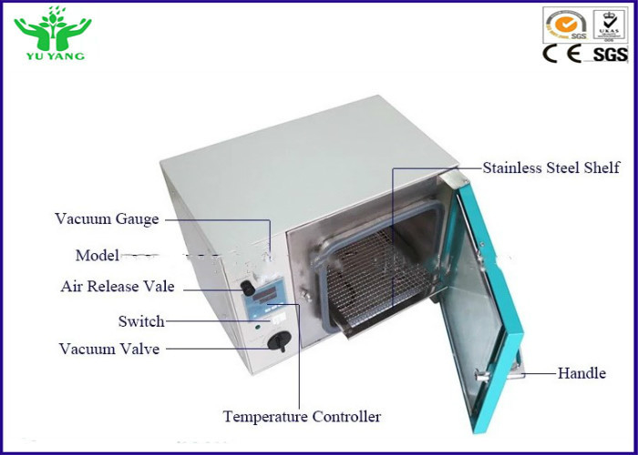 Four à hautes températures de séchage sous vide de laboratoire avec le contrôle -0.1MPa d'écran tactile