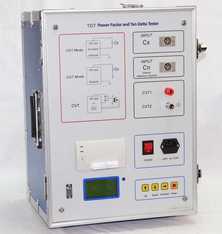 Appareil de contrôle sûr de facteur de puissance de delta de tangente de transformateur pour le kit électrique d'essai