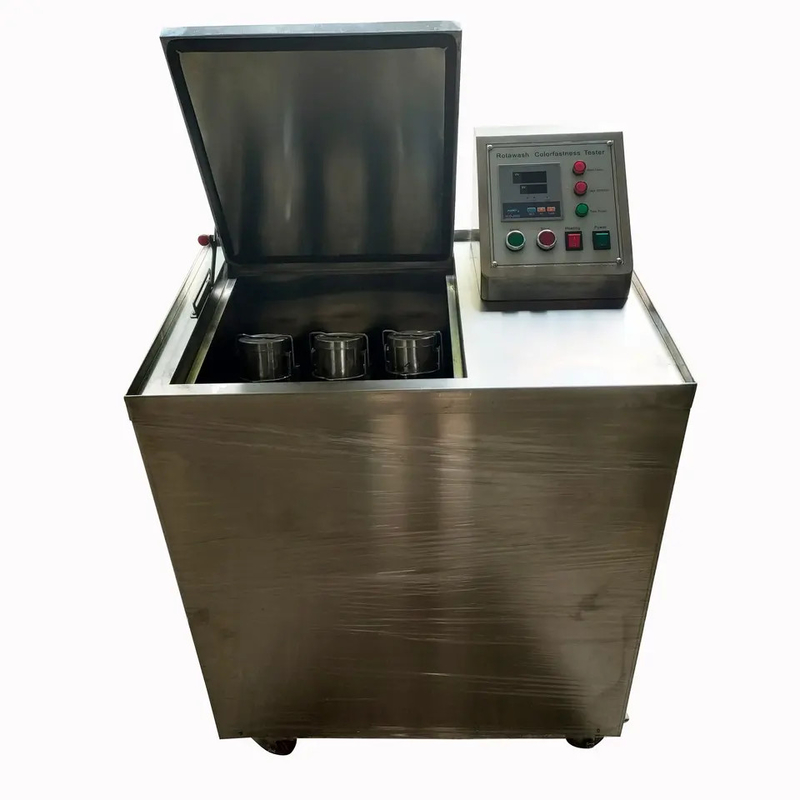 Machine à haute résistance des couleurs Rotawash à haute performance pour les tests textiles avec corps en acier inoxydable et temps de fonctionnement réglable