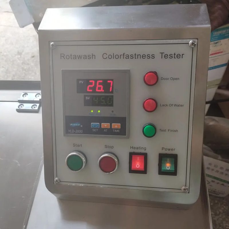 Machine à haute résistance des couleurs Rotawash à haute performance pour les tests textiles avec corps en acier inoxydable et temps de fonctionnement réglable