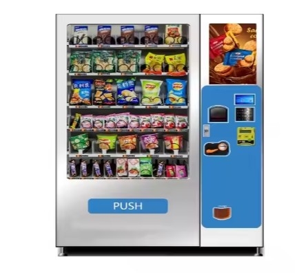Vendeuse automatique pour manger à grande vitesse avec écran tactile de 21,41 pouces et 201 boîtes