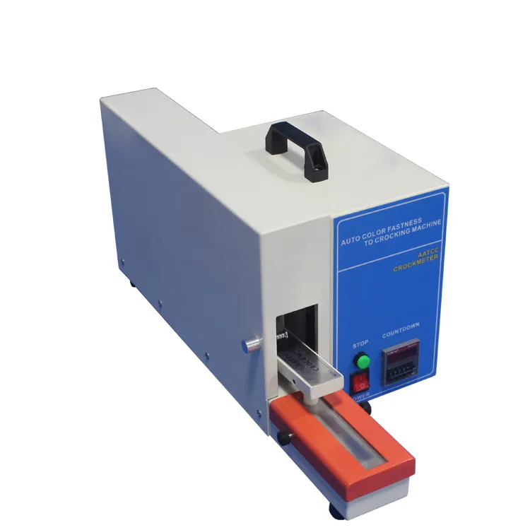 Testeur de solidité des couleurs par frottement électrique AATCC Crockmeter Auto Solidité des couleurs au frottement