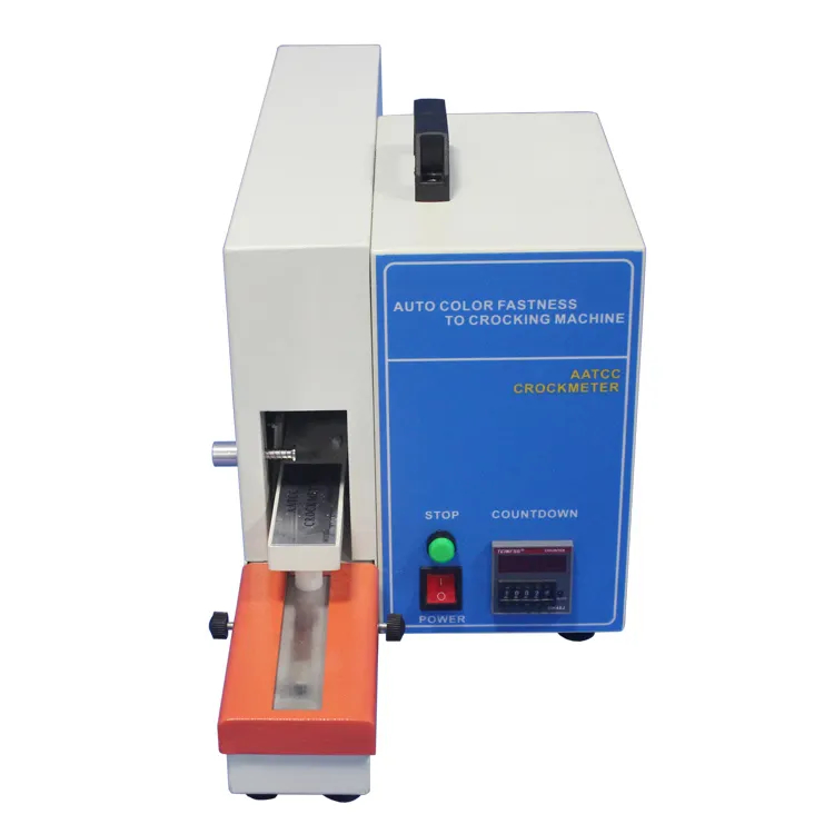 Testeur de solidité des couleurs par frottement électrique AATCC Crockmeter Auto Solidité des couleurs au frottement