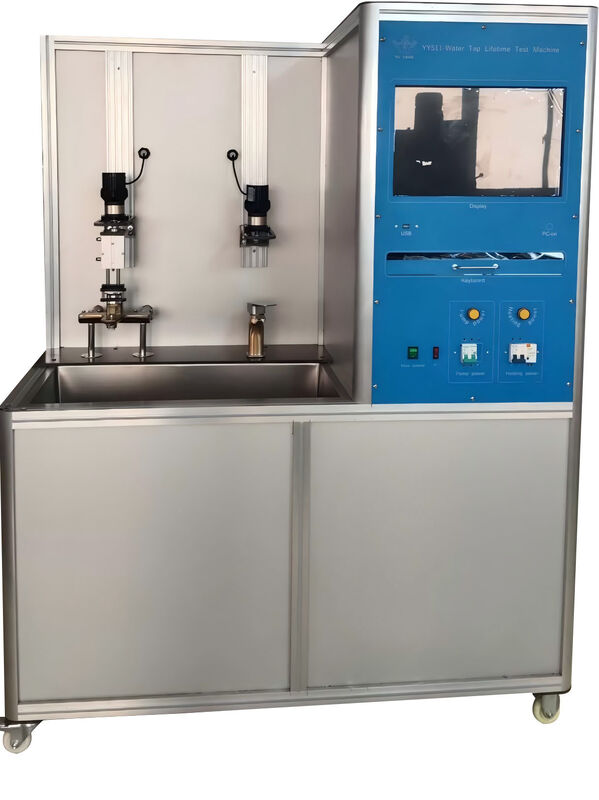 EN817 Testeur professionnel de la durée de vie des interrupteurs de robinets, circulation automatique de l'eau avec chauffage, essai simultané à deux stations pour évaluer la durabilité du robinet