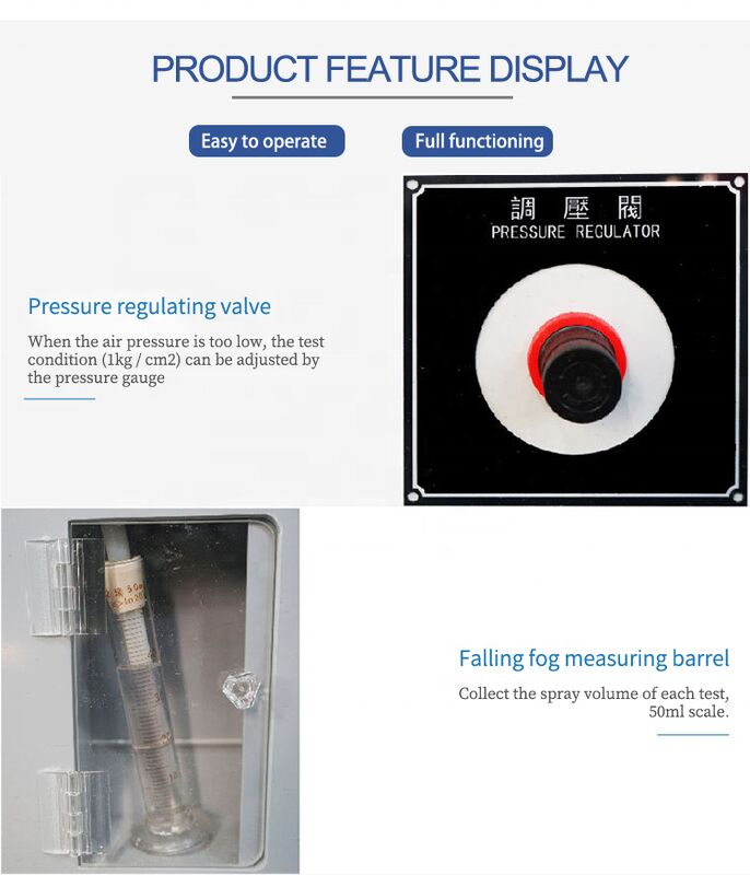 Équipement d'essai essentiel pour appareil de test à pulvérisation électronique de sel de 220 V