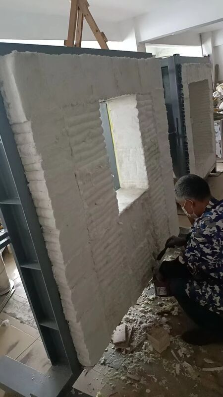 Forneau d'essai de résistance au feu vertical conforme à la norme ISO 834 à température de 1200 °C et construction modulaire