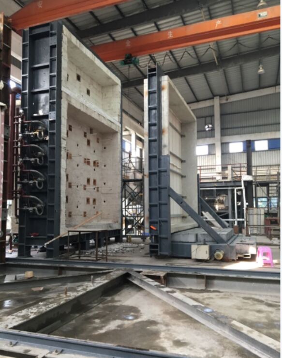 Forneau d'essai de résistance au feu vertical conforme à la norme ISO 834 à température de 1200 °C et construction modulaire