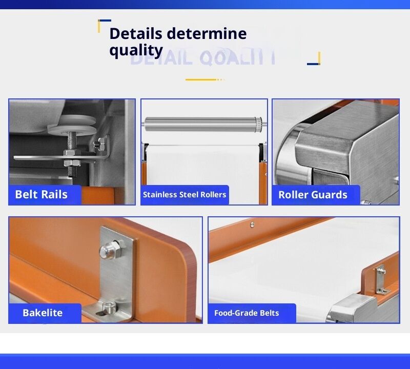 Détecteur de métaux industriel pour aliments humides et secs avec haute sensibilité pour diverses applications