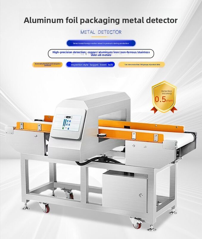 Machine de détection de métaux industrielle automatique pour l'industrie de transformation alimentaire Système de détection de métaux à bande transporteuse