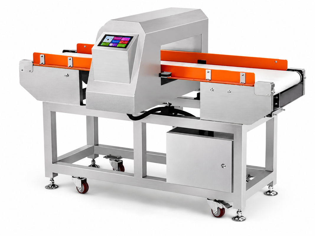 Machine de détection de métaux industrielle automatique pour l'industrie de transformation alimentaire Système de détection de métaux à bande transporteuse