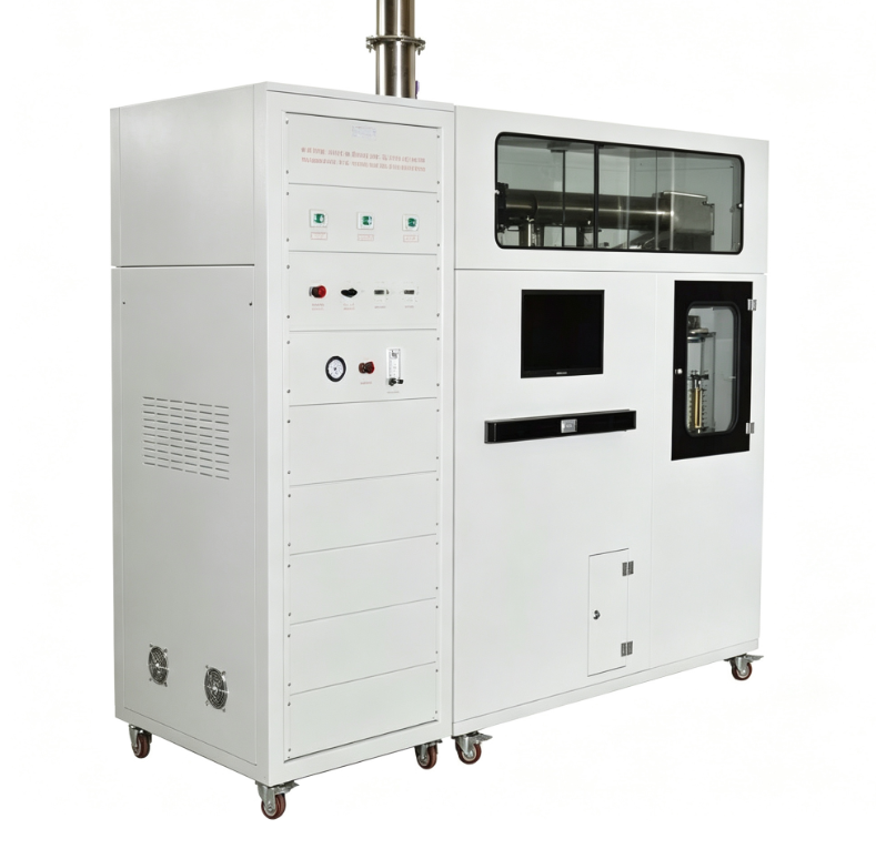 Calorimètre à cône conforme à la norme ISO 5660 avec une intensité de rayonnement de 100 kW/m² et une balance électronique de haute précision