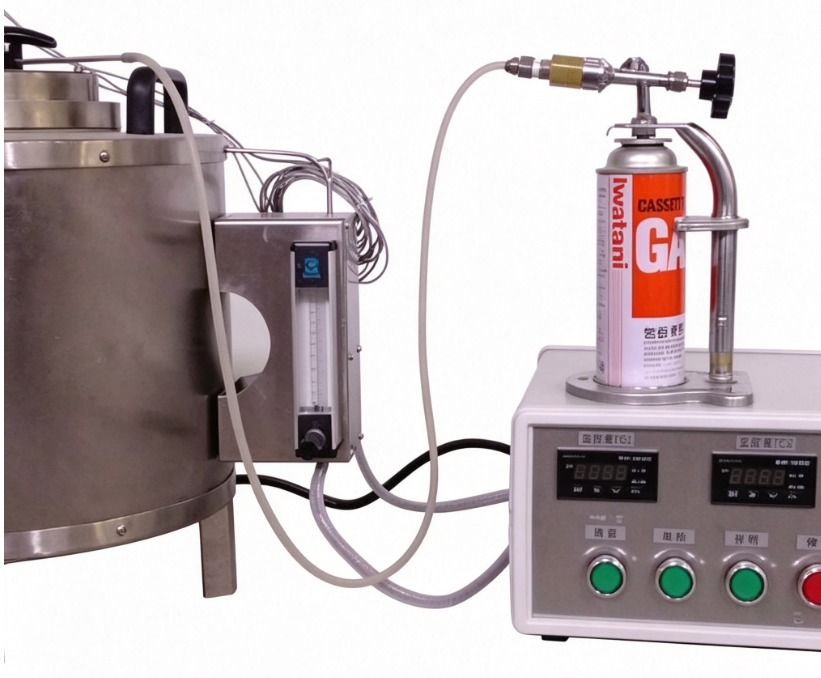 Appareil de test de température d'inflammation des plastiques avec cadre en acier inoxydable, allumage électronique et tuyau d'échappement amovible