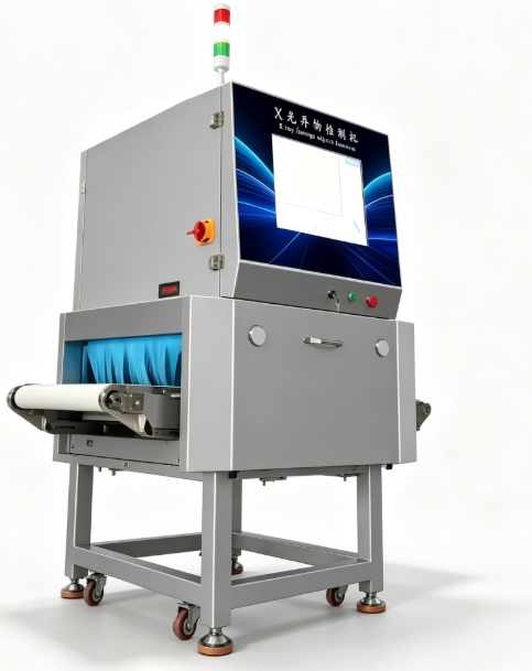 Machine de détection de corps étrangers par rayons X en acier inoxydable pour la sécurité alimentaire, pour l'inspection d'emballages de viande, de fruits de mer et de snacks