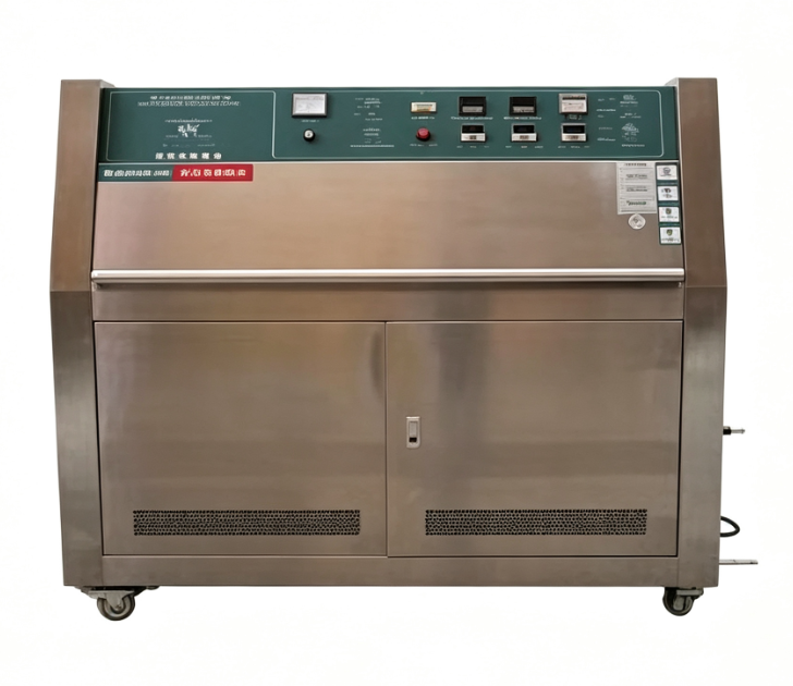 Testeur de vieillissement accéléré aux UV avec chambre en acier inoxydable 304#, contrôleur programmable TEMI 880 et plage de température RT+20°C~70°C