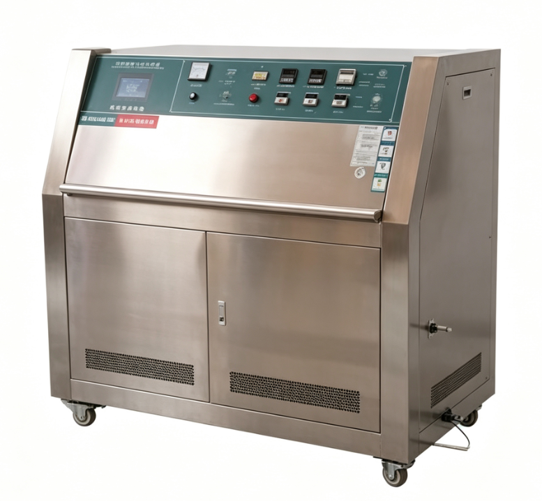 Testeur de vieillissement accéléré aux UV avec chambre en acier inoxydable 304#, contrôleur programmable TEMI 880 et plage de température RT+20°C~70°C