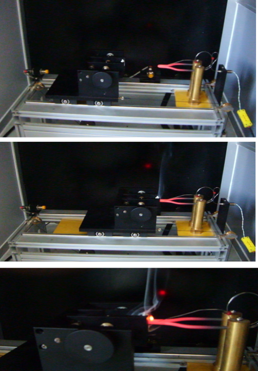 Fire Testing Equipment Designed for Measuring Fire Hazard and Flammability in Lighting and Low Voltage Electrical Devices