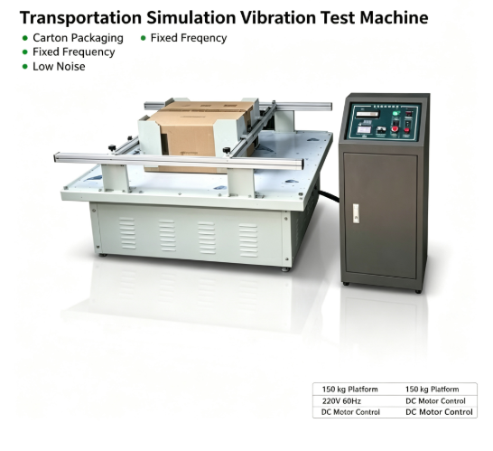 25.4mm Amplitude Packaging Vibration Testing Machine with 230 kg Rated Load and 2-5 Hz Frequency Carton Transport Shake Table