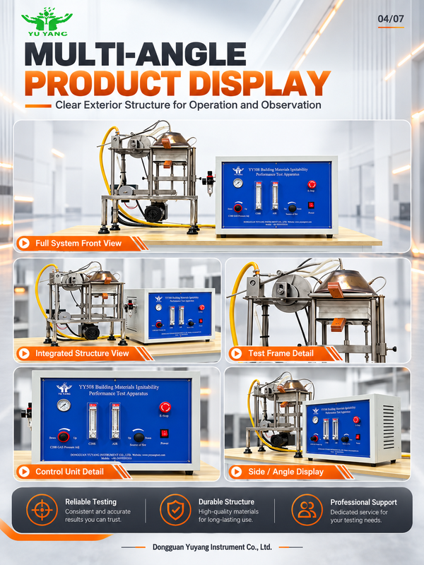 Radiant Heat Source Ignitability Tester ISO 5657 GB/T14523 Building Product Time‑to‑Ignition Critical Heat Flux Test Instrument