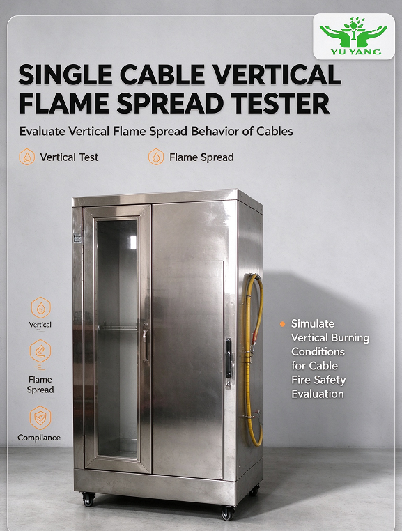 Single Wire / Cable Vertical Flame Test Machine, IEC 60332-1 Tester for Fire Resistance