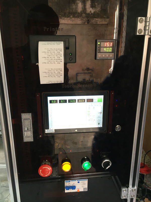 Chambre sanitaire d'essai d'écoulement d'en 200 Tapwares, machine d'essai d'écoulement de robinet d'eau d'en 817