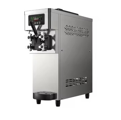 Améliorer la production de crème glacée au sol Standing 13L Three Head Automatic Vending Machine